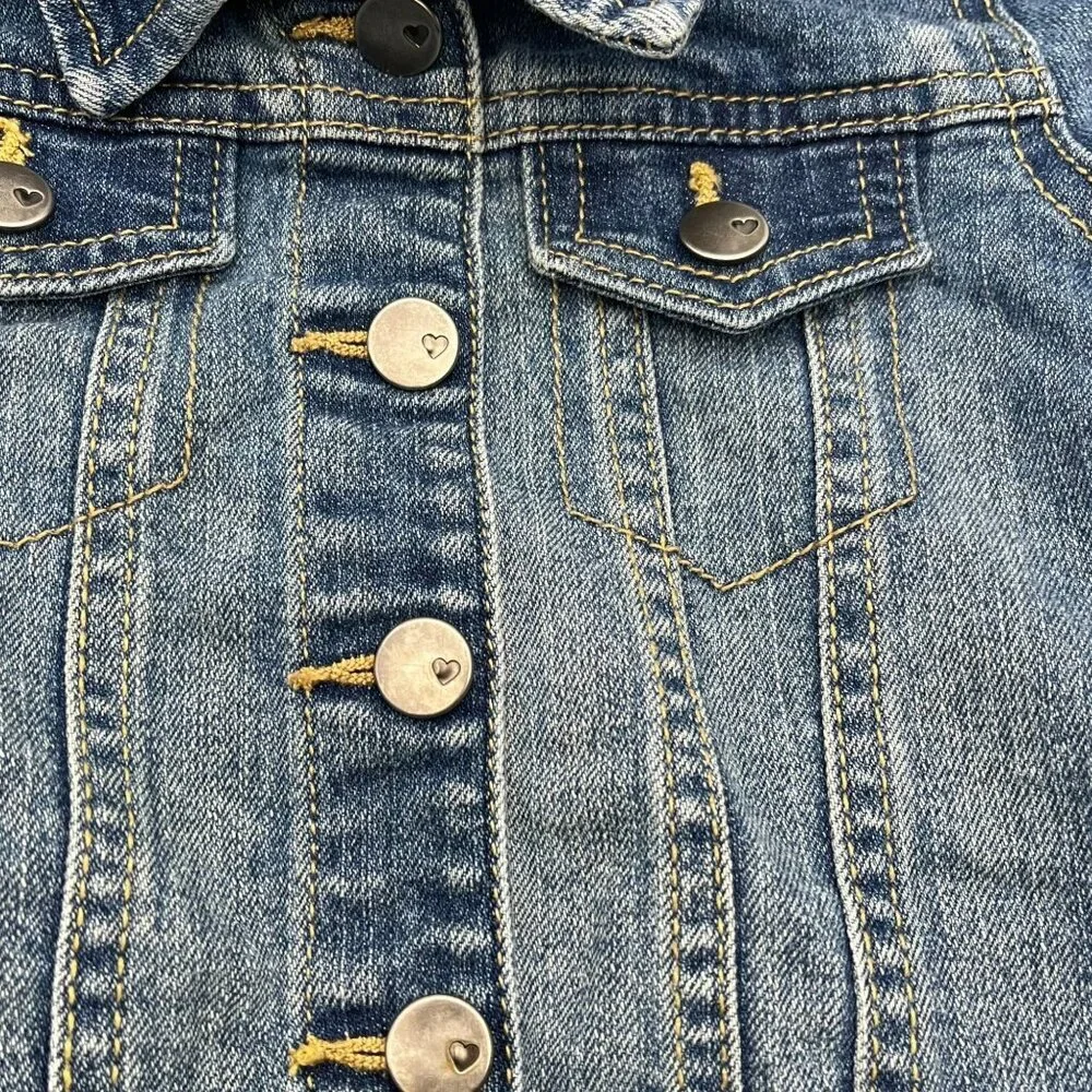 The Children's Place Girls Denim Jacket Size‎ 3T Classic Blue Jean Design
